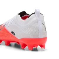 PUMA Ultra Nitro 7 Ultimate Grass/Artificial Grass Football Boots (MG) Kids White Bright Red Black