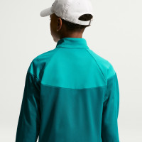 Nike Sportswear Trainingspak Full-Zip Kids Blauwgroen Lichtgroen Wit