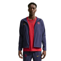 Nike FC Barcelona City Side Trainingsjack 2026-2027 Donkerblauw Goudgeel Roze