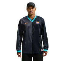 Nike FC Barcelona Energy Shirt Lange Mouwen 2026-2027 Zwart Donkergrijs Lichtblauw Goudgeel