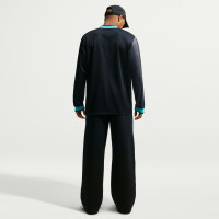 Nike FC Barcelona Energy Shirt Lange Mouwen 2026-2027 Zwart Donkergrijs Lichtblauw Goudgeel