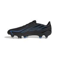 adidas F50 Hyperfast League IJzeren-Nop Voetbalschoenen (SG) Zwart Zwart Blauw