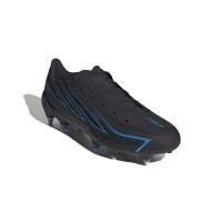 adidas F50 Hyperfast League IJzeren-Nop Voetbalschoenen (SG) Zwart Zwart Blauw