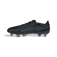 adidas F50 Hyperfast Elite IJzeren-Nop Voetbalschoenen (SG) Zwart Zwart Blauw