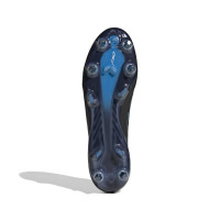 adidas F50 Hyperfast Elite IJzeren-Nop Voetbalschoenen (SG) Zwart Zwart Blauw
