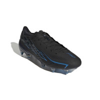 adidas F50 Hyperfast Elite IJzeren-Nop Voetbalschoenen (SG) Zwart Zwart Blauw