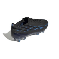 adidas F50 Hyperfast Elite IJzeren-Nop Voetbalschoenen (SG) Zwart Zwart Blauw