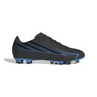adidas F50 Hyperfast Club Grass/Artificial Grass Football Boots (MG) Black Black Blue