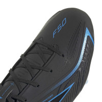 adidas F50 Hyperfast League Gras (FG) Football Boots Black Black Blue