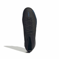 adidas F50 Hyperfast League Mid Gras (FG) Football Boots Black Black Blue
