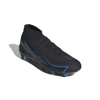 adidas F50 Hyperfast League Mid Gras (FG) Football Boots Black Black Blue