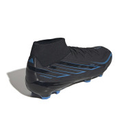 adidas F50 Hyperfast League Mid Gras (FG) Football Boots Black Black Blue