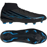 adidas F50 Hyperfast League Mid Gras (FG) Football Boots Black Black Blue