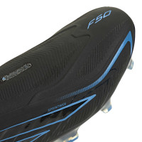 adidas F50 Hyperfast Elite Veterloze Gras Voetbalschoenen (FG) Zwart Zwart Blauw