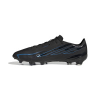 adidas F50 Hyperfast Pro Gras Voetbalschoenen (FG) Zwart Zwart Blauw