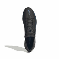 adidas F50 Hyperfast Pro Gras Voetbalschoenen (FG) Zwart Zwart Blauw