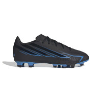 adidas F50 Hyperfast Club Grass/Artificial Grass Football Boots (MG) Kids Black Black Blue
