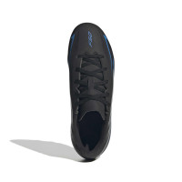 adidas F50 Hyperfast Club Grass/Artificial Grass Football Boots (MG) Kids Black Black Blue