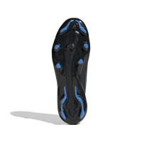 adidas F50 Hyperfast League Gras Voetbalschoenen (FG) Kids Zwart Zwart Blauw