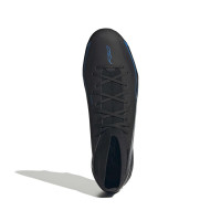 adidas F50 Hyperfast League Mid IJzeren-Nop Voetbalschoenen (SG) Zwart Zwart Blauw