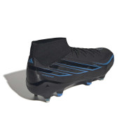 adidas F50 Hyperfast League Mid IJzeren-Nop Voetbalschoenen (SG) Zwart Zwart Blauw