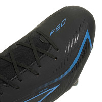 adidas F50 Hyperfast League Mid IJzeren-Nop Voetbalschoenen (SG) Zwart Zwart Blauw