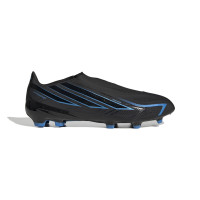 adidas F50 Hyperfast League Veterloze Gras Voetbalschoenen (FG) Zwart Zwart Blauw