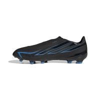 adidas F50 Hyperfast League Veterloze Gras Voetbalschoenen (FG) Zwart Zwart Blauw