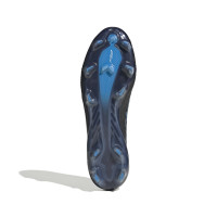 adidas F50 Hyperfast Elite Gras Voetbalschoenen (FG) Zwart Zwart Blauw