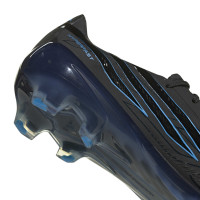 adidas F50 Hyperfast Elite Gras Voetbalschoenen (FG) Zwart Zwart Blauw