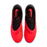 Nike Phantom 6 Low Pro Gras (FG) Football Boots (FG) Black Bright Red Gold