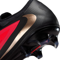 Nike Phantom 6 Low Pro Gras (FG) Football Boots (FG) Black Bright Red Gold