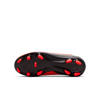 Nike Phantom 6 High Club Grass/Artificial Grass Football Boots (MG) Kids Black Bright Red Gold
