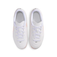 Nike Tiempo Maestro Club Grass/Artificial Grass Football Boots (MG) Kids White Bright Red Gold