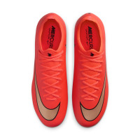 Nike Mercurial Vapor 17 Pro Gras Voetbalschoenen (FG) Felrood Zwart Goud