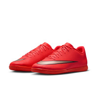 Nike Mercurial Vapor 17 Club Zaalvoetbalschoenen (IN) Felrood Zwart Goud
