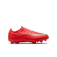 Nike Mercurial Vapor 17 Pro Gras Football Boots (FG) Kids Bright Red Black Gold