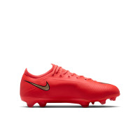 Nike Mercurial Vapor 17 Pro Gras Football Boots (FG) Kids Bright Red Black Gold