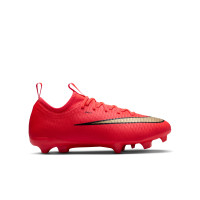 Nike Mercurial Vapor 17 Academy Gras / Kunstgras Voetbalschoenen (MG) Kids Felrood Zwart Goud