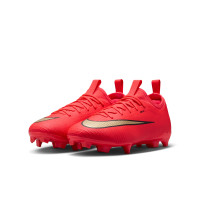 Nike Mercurial Vapor 17 Academy Gras / Kunstgras Voetbalschoenen (MG) Kids Felrood Zwart Goud