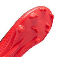 Nike Mercurial Vapor 17 Academy Gras / Kunstgras Voetbalschoenen (MG) Kids Felrood Zwart Goud