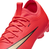 Nike Mercurial Vapor 17 Academy Gras / Kunstgras Voetbalschoenen (MG) Kids Felrood Zwart Goud