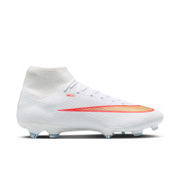 Nike Mercurial Superfly 11 Academy Gras / Kunstgras Voetbalschoenen (MG) Wit Felrood Goud
