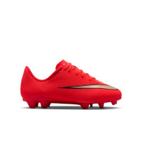 Nike Mercurial Vapor 17 Club Gras / Kunstgras Voetbalschoenen (MG) Kids Felrood Zwart Goud