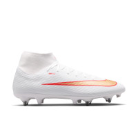 Nike Mercurial Superfly 11 Academy Iron Stud Football Boots (SG) Anti-Clog White Bright Red Gold
