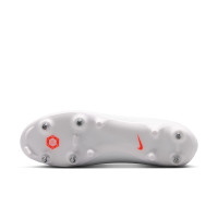 Nike Mercurial Superfly 11 Academy Iron Stud Football Boots (SG) Anti-Clog White Bright Red Gold