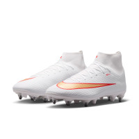 Nike Mercurial Superfly 11 Academy Iron Stud Football Boots (SG) Anti-Clog White Bright Red Gold