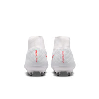 Nike Mercurial Superfly 11 Academy Iron Stud Football Boots (SG) Anti-Clog White Bright Red Gold