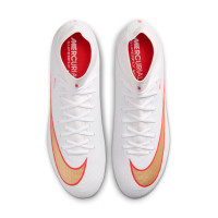 Nike Mercurial Superfly 11 Academy Iron Stud Football Boots (SG) Anti-Clog White Bright Red Gold
