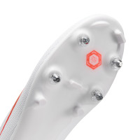 Nike Mercurial Superfly 11 Academy Iron Stud Football Boots (SG) Anti-Clog White Bright Red Gold